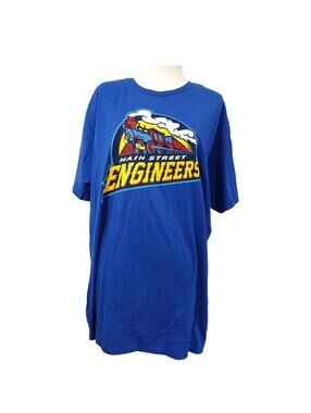 Royal Blue “Main Street Engineers” T-Shirt – Size 2XL